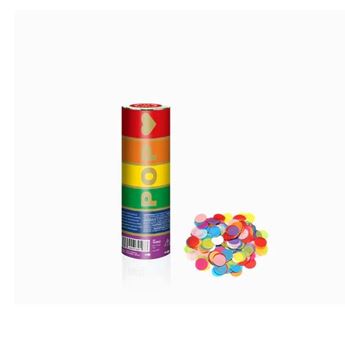 Imagens de Mini Cañón Confeti Multicolor Biodegradable 15cm (1 unidad)