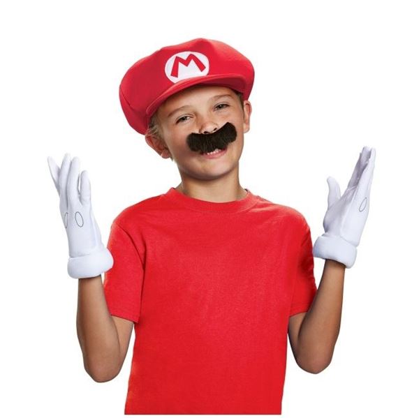 Imagens de Kit Disfraz de Super Mario Bros Mario Infantil