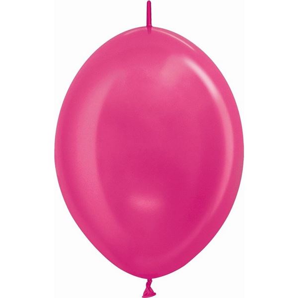 Imagen de Globos Fucsia Metal 30cm Cadena Sempertex LOL-512 (25)