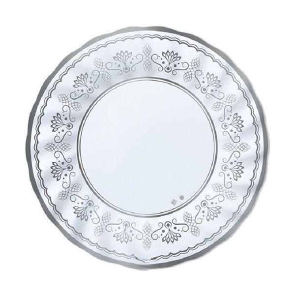 Imagen de Platos Royal Silver cartón 25cm (6 unidades)