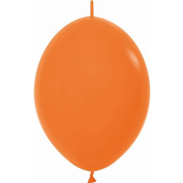 Imagen de Globos Naranjas Fashion Sólido 30cm Cadena Sempertex LOL-061 (25)