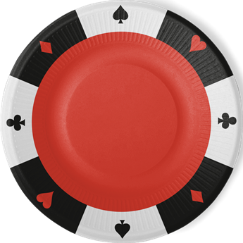 Picture of Platos Casino Las Vegas cartón 23cm (8 unidades)