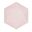 Picture of Platos Rosa Pastel Hexagonal Vert Decor 26cm x 22cm (6 unidades)