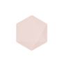 Picture of Platos Rosa Pastel Hexagonal Vert Decor 15cm x 13cm (6 unidades)