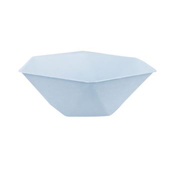 Imagen de Bol Azul Pastel Hexagonal Vert Decor 15cm x 13cm (6 unidades)