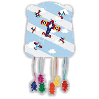 Imagen de Piñata Aviones Cumpleaños cartón (33cm x 28cm)