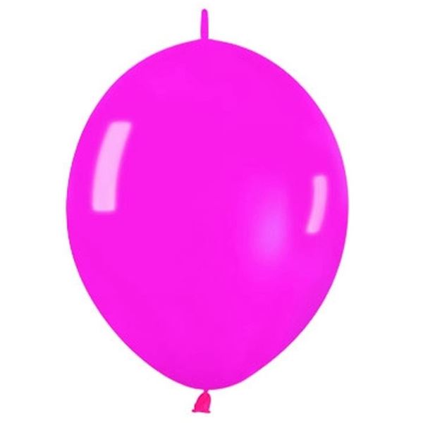 Imagen de Globos Fucsia Cristal 15cm Cadena Sempertex LOL6-312 (50)