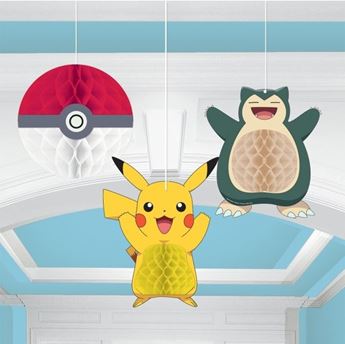 Imagens de Decorados Pokémon Nido de Abeja (3 unidades)