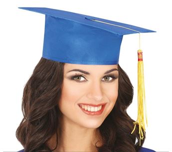 Imagen de Birrete Graduado Estudiante Azul
