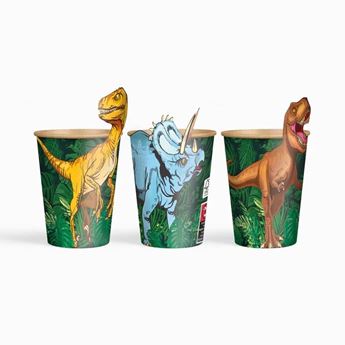 Imagens de Vasos Kraft con Funda Dino cartón (6 unidades)