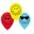 Picture of Globos Emoji Emoticonos Colores Látex (6 unidades)