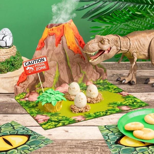 Picture of Bandeja Volcán Dino cartón 26 x 39cm (1 unidad)