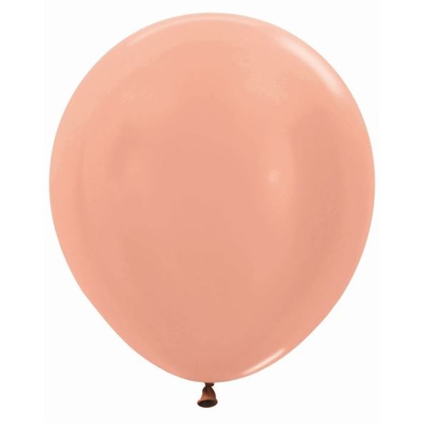 Picture of Globos Rosa Dorado Metal 45cm Sempertex R18-568-15 (15)