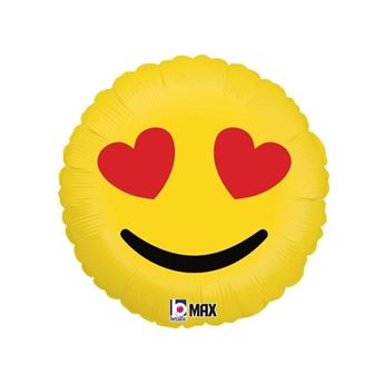 Imagen de Globo Emoji amor Foil (35cm)