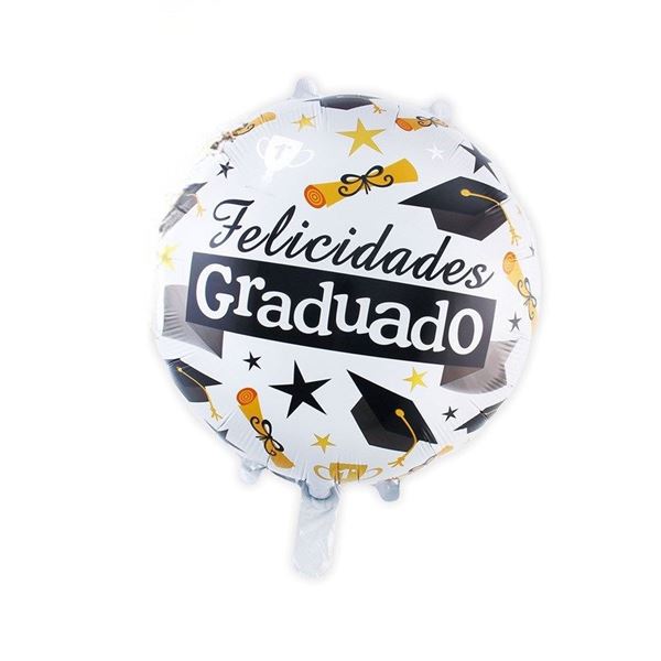 Imagen de Globo Felicidades Graduado Foil (43cm)