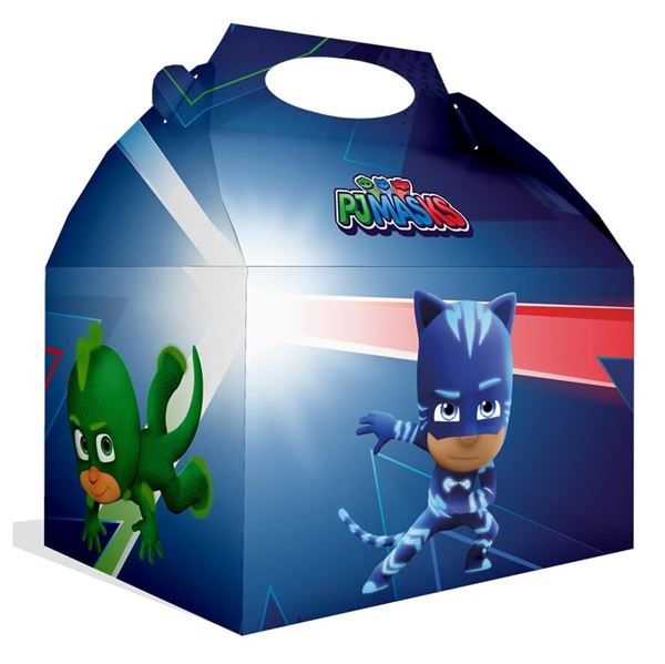 Picture of Caja cumpleaños de PJ Masks cartón (16cm)