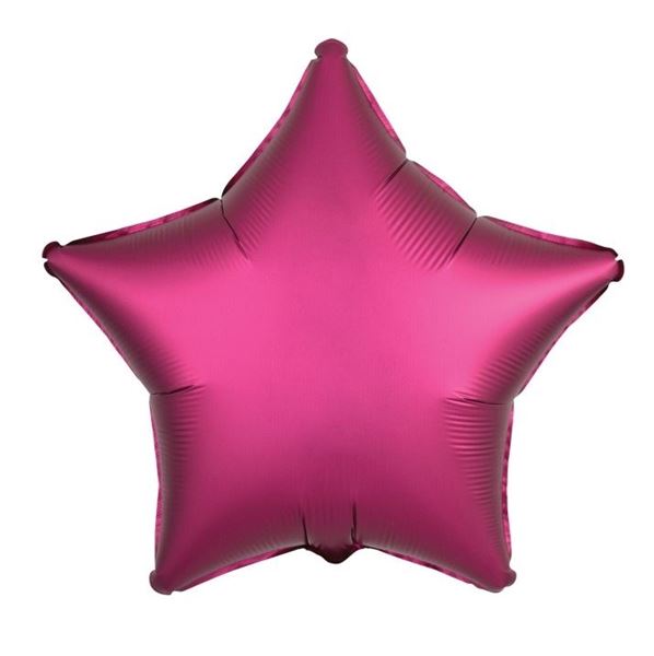 Picture of Globo Estrella Fucsia Granada Satín (48cm)