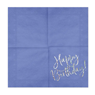 Imagens de Servilletas Happy Birthday Azul papel 33cm (20 unidades)