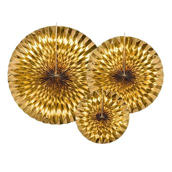 Imagen de Rosetones Dorados Decorativos (3 unidades)