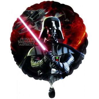 Imagen de Globo Star Wars Darth Vader Redondo (45cm)