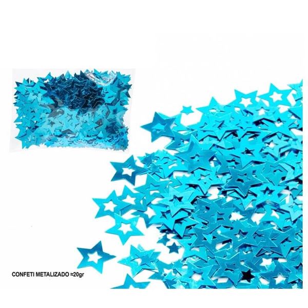 Picture of Confeti Estrella Azul Brillante (20g)