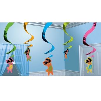 Imagens de Decorados Espirales Bailarinas Hawaianas (5 unidades)