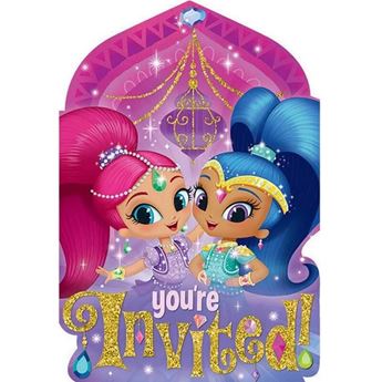 Imagen de Invitaciones Shimmer and Shine (8 unidades)