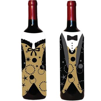Imagens de Chaquetas para Botellas de Vino cartón (2 unidades)