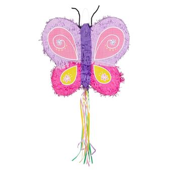 Imagen de Piñata Mariposa 3D Golpear Cumpleaños cartón