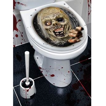 Imagens de Decorado Adhesivo Zombie Terrorífico WC
