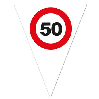 Imagen de Banderín de 50 Años Señal de Tráfico plástico (5m)