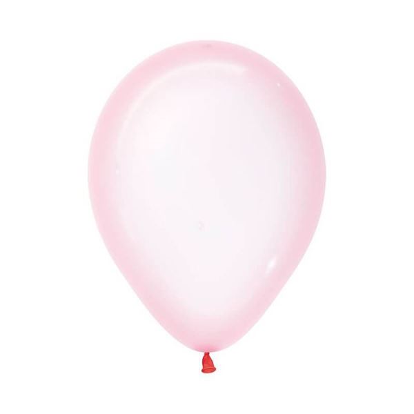 Imagen de Globos Rosa Pastel Cristal 13cm Sempertex R5-309 (100)