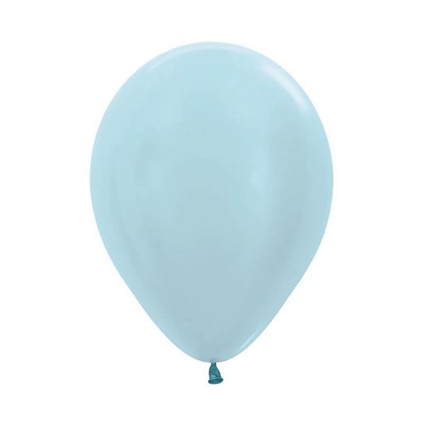 Imagen de Globos Azules Satín 13cm Sempertex R5-440 (100)