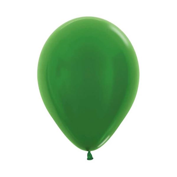 Imagen de Globos Verde Metal 13cm Sempertex R5-530 (100)