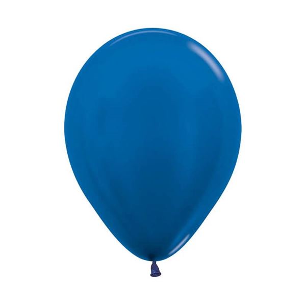 Imagen de Globos Azules Metal 13cm Sempertex R5-540 (100)