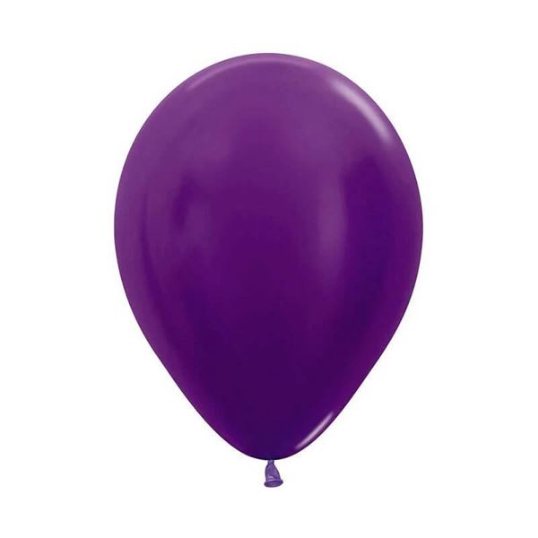 Picture of Globos Morado Metal 13cm Sempertex R5-551 (100)