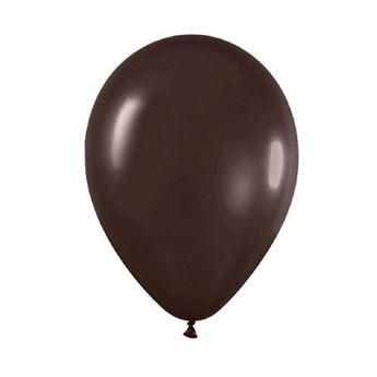 Imagen de Globos Chocolate Metal 13cm Sempertex R5-576 (100)