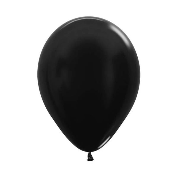 Imagen de Globos Negro Metal 13cm Sempertex R5-580 (100)