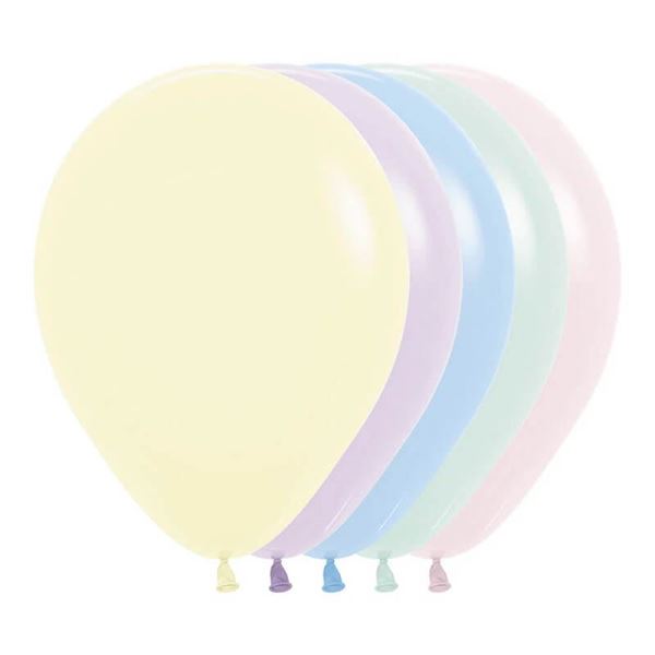 Imagen de Globos Colores Pastel 13cm Sempertex R5-600 (100)