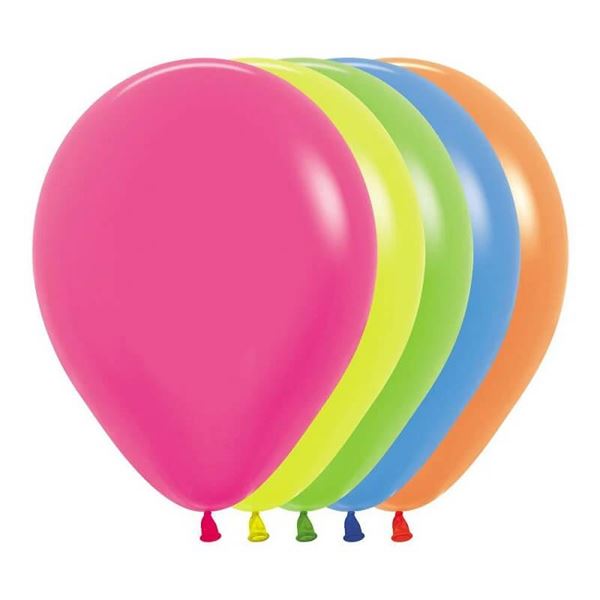 Imagen de Globos Colores Neón 30cm Sempertex R12-200 (50)