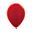 Imagen de Globos Rojo Metal 30cm Sempertex R12-515 (50)