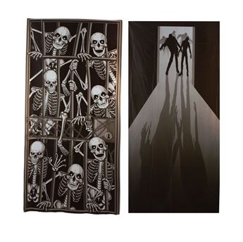 Imagens de Decoración Puerta Esqueletos plástico 152cm (2)