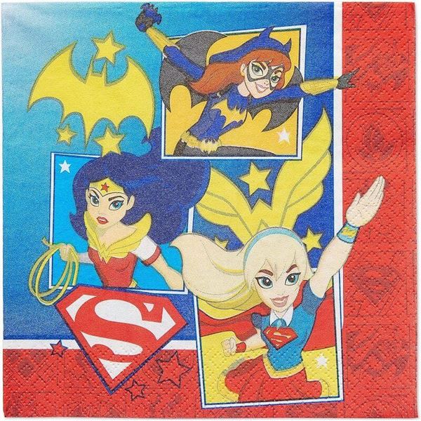 Imagens de Servilletas Super Hero Girls papel 33cm (16 unidades)