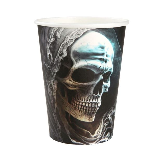 Imagens de Vasos Poseído Terror cartón 270ml (10 unidades)