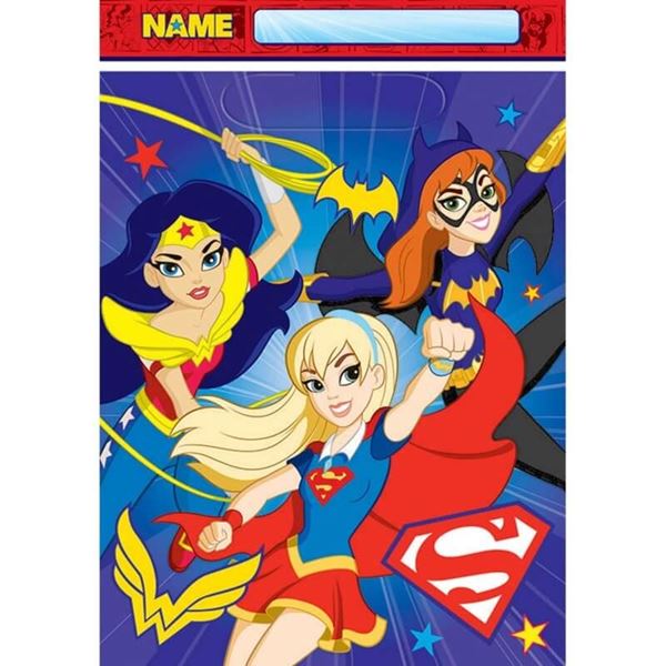 Imagens de Bolsas Chuches Super Hero Girls plástico (8 unidades)