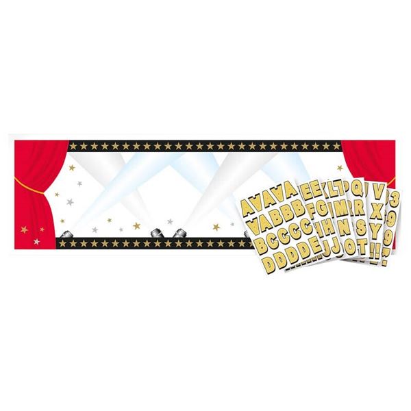 Imagens de Banner Cine Hollywood Personalizable (1,65m x 50cm)