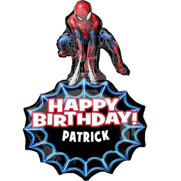 Imagen de Globo Spiderman Personalizable Foil (58cm x 86cm)