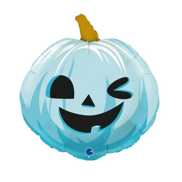 Imagen de Globo Calabaza Azul Halloween Divertida (56cm)