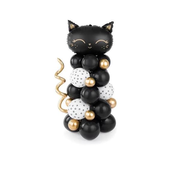 Imagen de Bouquet Globos Gatito Negro (140cm)