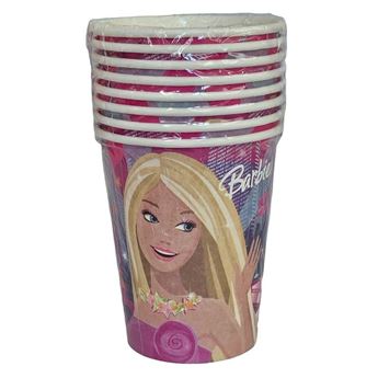 Imagens de Vasos Barbie Glam cartón (8 unidades)